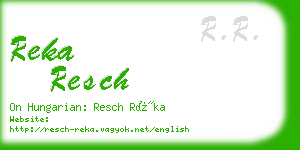 reka resch business card